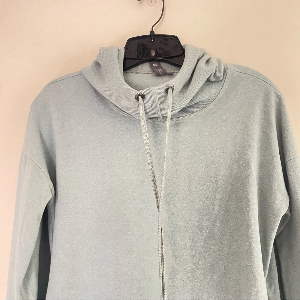 Sweaty Betty escape luxe hooded sweatshirt hoodie blue 41006 - Picture 5 of 8